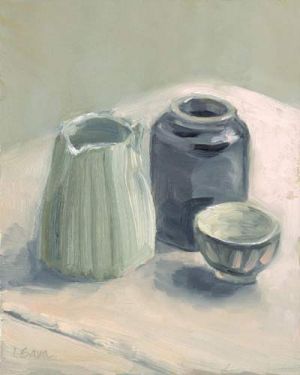 Lorie Sava, "Creamer and Sugar Bowl"