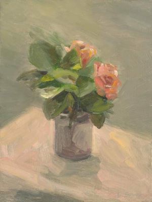 Lorie Sava, "Vase With Flowers"