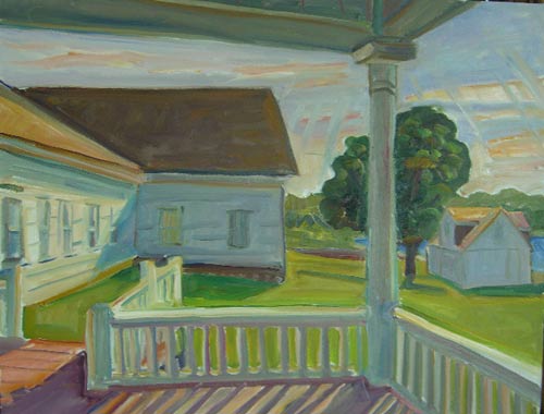 Narragansett Inn Porch Shadows