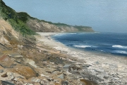 Whitney Knapp Bowditch, “Afternoon Black Rock”, oil on paper, 8.25 x 11.25”, $825.00