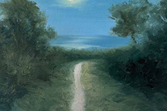 Whitney Knapp Bowditch, “Moonlit Path”, oil on paper, 11.25 x 8.25”, $850.00 Whitney Knapp Bowditch, “Moonlit Path”, oil on paper, 11.25 x 8.25”, $850.00