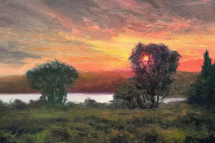 Whitney Knapp Bowditch, “Daybreak, Fresh Pond”, oil on paper, 18.25 x 11.5”, $875.00 Whitney Knapp Bowditch, “Daybreak, Fresh Pond”, oil on paper, 18.25 x 11.5”, $875.00