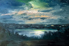 Whitney Knapp Bowditch, “Constellations Over Fresh Pond”, oil on paper, 8.25 x 11.25”, $850.00 Whitney Knapp Bowditch, “Constellations Over Fresh Pond”, oil on paper, 8.25 x 11.25”, $850.00