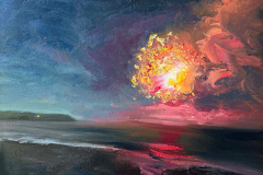 Whitney Knapp Bowditch, “Block Island Fireworks”, oil on paper, 8.25 x 11.25”, $850.00 Whitney Knapp Bowditch, “Block Island Fireworks”, oil on paper, 8.25 x 11.25”, $850.00