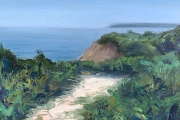 Whitney Knapp Bowditch, " Hazy Day at Clayhead",  oil on paper,  8.5" x 11.25", $825.00