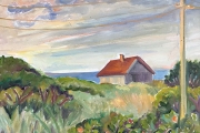 Kate Knapp, Cottage by The Sea, oil on canvas,  20x24", $1,800.00