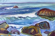 Kate Knapp, "Rocks and Waves", 22 x 28”, $1,900