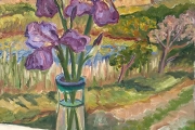 Kate Knapp, "Iris and Incoming Ferry", 20 x 24 “, $1,600