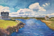 Kate Knapp, “View From The Bridge”, oil on canvas, 24 x 36”, $3,000.00