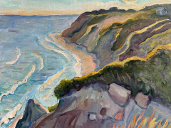 Kate Knapp, "Mohegan Bluffs Sunset" 24 x 30, oil on canvas, $2800 Kate Knapp, "Mohegan Bluffs Sunset" 24 x 30, oil on canvas, $2800