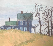 Kate Knapp, "House On The Hill", oil on board, 12 x 16", $525.00