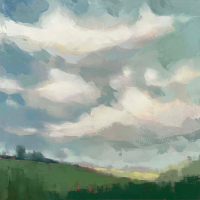 Carrie Megan, “Dark Skies”, 36 X 36”, $2,900.00 Carrie Megan, “Dark Skies”, 36 X 36”, $2,900.00