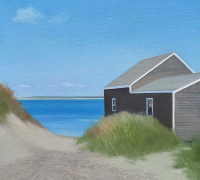 Heidi Palmer, “Beach Access” , oil on canvas, 13 x 13”, $1950 Heidi Palmer, “Beach Access” , oil on canvas, 13 x 13”, $1950