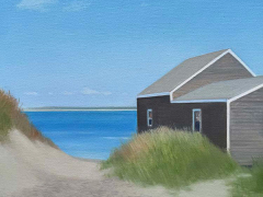 Heidi Palmer, “Beach Access” , oil on canvas, 13 x 13”, $1950 - SOLD Heidi Palmer, “Beach Access” , oil on canvas, 13 x 13”, $1950 - SOLD