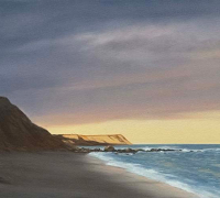 Heidi Palmer, “Cliffs and Sea” , oil on canvas, 14 x 21”, $3400 Heidi Palmer, “Cliffs and Sea” , oil on canvas, 14 x 21”, $3400