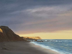 Heidi Palmer, “Cliffs and Sea” , oil on canvas, 14 x 21”, $3400 - SOLD Heidi Palmer, “Cliffs and Sea” , oil on canvas, 14 x 21”, $3400 - SOLD
