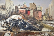 "Central Park In Winter", oil on canvas board, 13 x 16.25", $1650.00 unframed