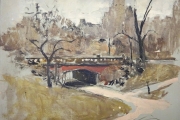 "Central Park Underpass", oil on canvas board, 13 x 16.25", $1400.00 unframed