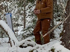 Stephan Haley working on a recent pastel Stephan Haley working on a recent pastel