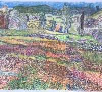 Stephan Haley, “Blueberry Field”, pastel on rice paper, 25 x 20”, $1800.00 Stephan Haley, “Blueberry Field”, pastel on rice paper, 25 x 20”, $1800.00