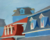 Tim Tait, “Old Harbor, BI”, 16 x 20", acrylic on linen, $1400.00 Tim Tait, “Old Harbor, BI”, 16 x 20", acrylic on linen, $1400.00