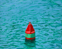 Tim Tait, “Pt Judith Channel Marker”, 24 x 18", acrylic on linen, $1800.00 Tim Tait, “Pt Judith Channel Marker”, 24 x 18", acrylic on linen, $1800.00