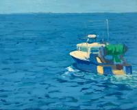 Tim Tait, “Point Judith Trawler”, 18 x 24" acrylic on linen, $1800.00 Tim Tait, “Point Judith Trawler”, 18 x 24" acrylic on linen, $1800.00