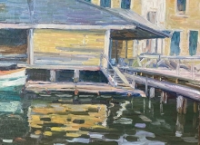 Agnes Millen Richmond (1870-1964), "Marina", oil on canvas, 24 x 24", $6400.00 framed