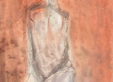 William Skardon (1923-1983), "Untitled Seated Figure", 11 x 16", watercolor, $975.00 framed