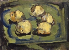 William Sommerfeld (1905-1998), "Potatoes", oil on board, 9 5/8 x 14 5/8", $1300.00 framed