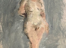 William Sommerfeld (1905-1998), "Standing Nude II",  9 x 14",oil on board, $ 1250.00  framed