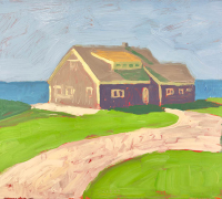 Tim Tait, “Driveway Moment, BI, 2025”, 16 x 20”, acrylic on linen, $1,200