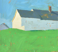 Tim Tait, “House, BI, 2025” , 20 x 16 “ , acrylic on linen, $1,200
