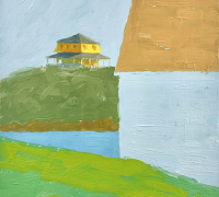 Tim Tait, “Across, BI, 2025”, 20 x 16”, acrylic on linen, $1,200