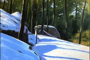 James Kimak, "Sky Top”, acrylic on canvas, 30 x 30”, $3400.00