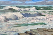 Peter M Gish, Atlantic Rollers,  oil on canvas, 34 x 56", $18,000.00